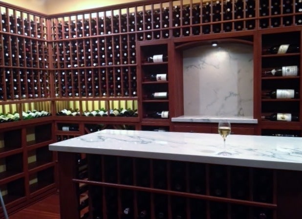 Back Wall Denver Residential Custom Wine Cellar Construction