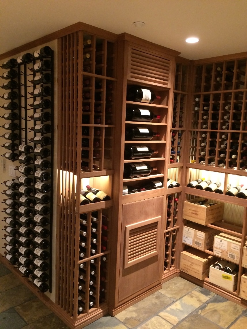 Mahogany Wood Wine Cellar Racks