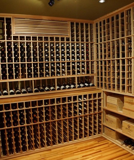 Recessed Can Light in a Wine Cellar