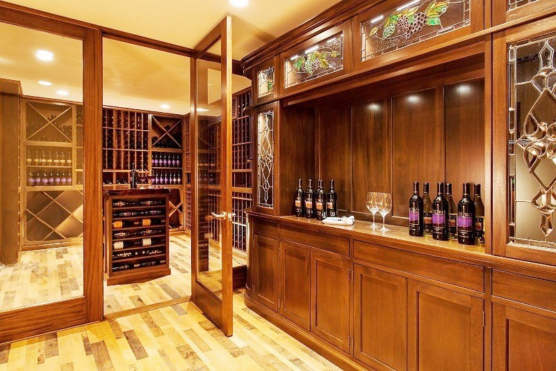 Impressive and Functional Design for a Home Wine Cellar and Tasting Room