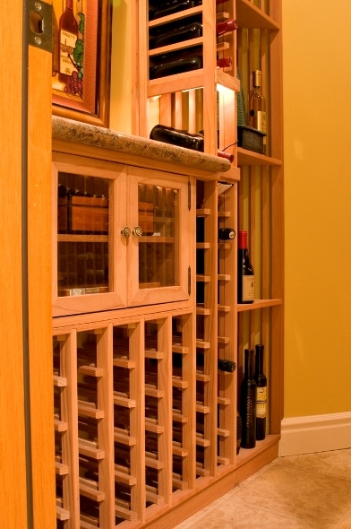 Custom Home Wine Cellars Denver Project Featuring Traditional Elements