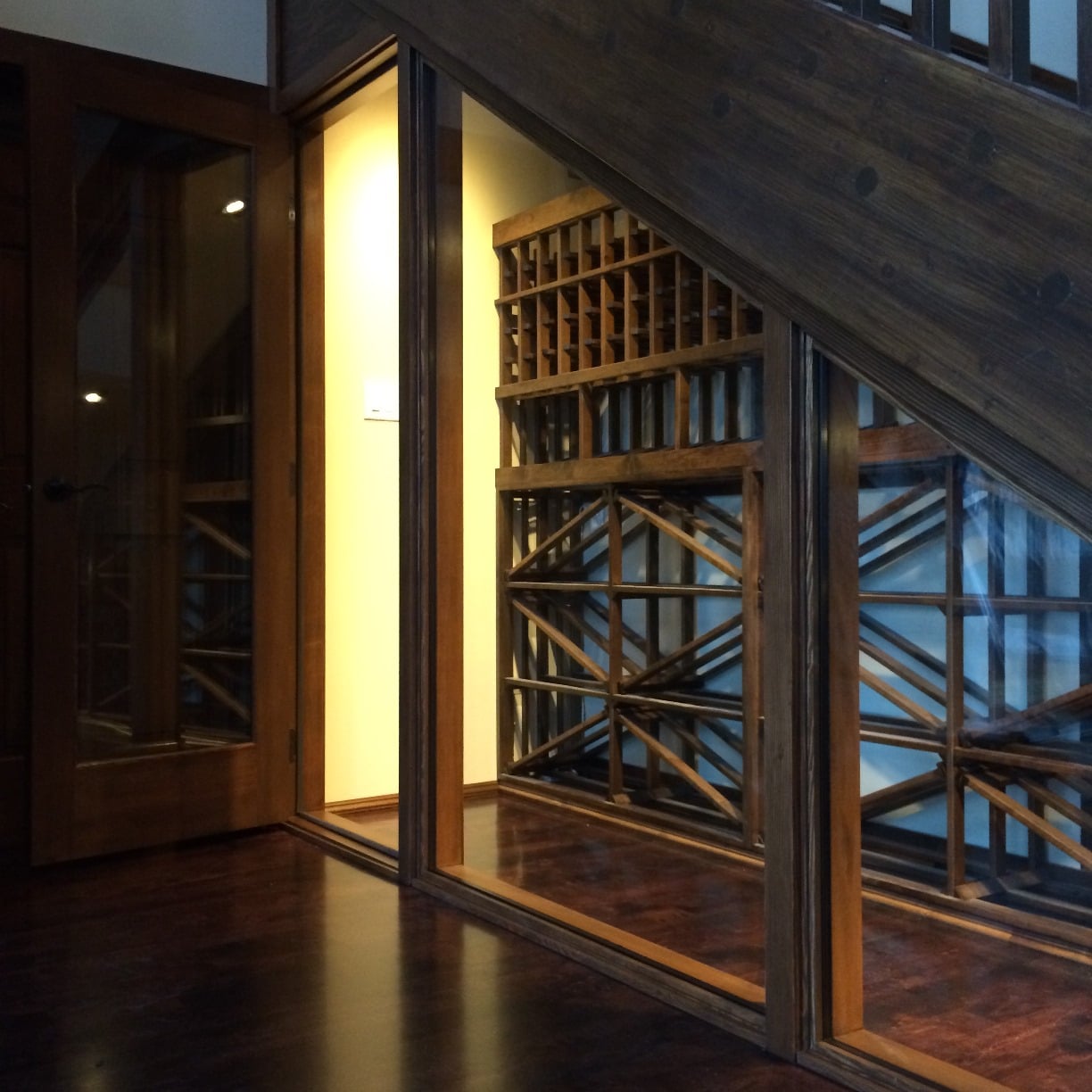 Wine Cellar Lighting Installed by a Custom Wine Cellar Builder