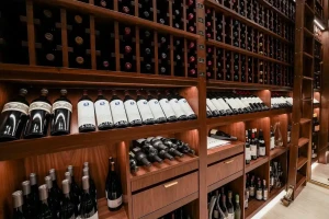 8 - Elegance and vintage vibe exuded upon entering this commercial wine cellars
