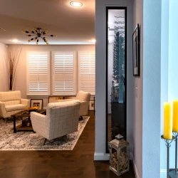 6 - Sleek designs with excellent glasswork is manifested in the side profile of the contemporary home wine cellars in Denver